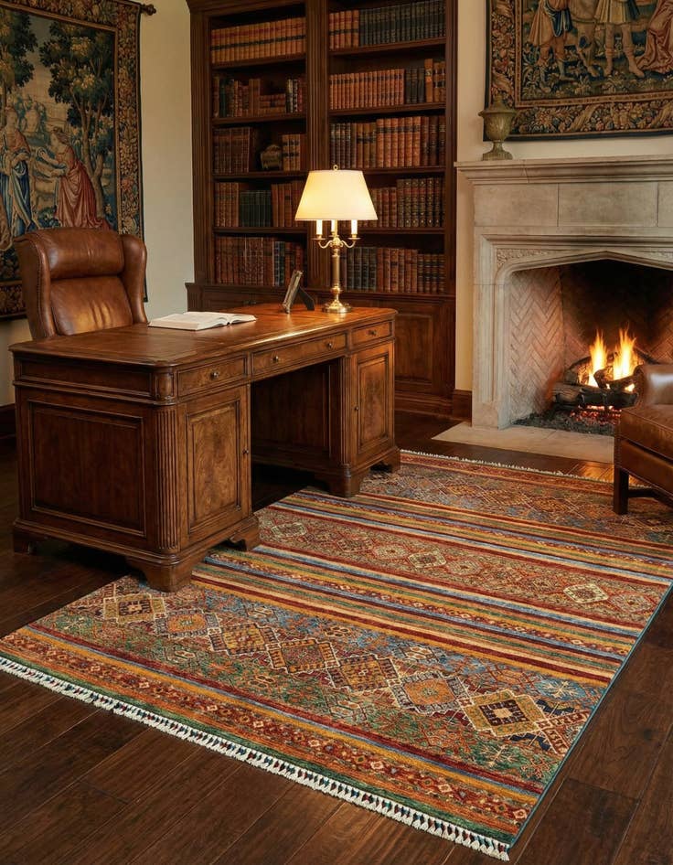 Detail image of 5' 9 x 7' 10 Ariana Ziegler Wool Rug