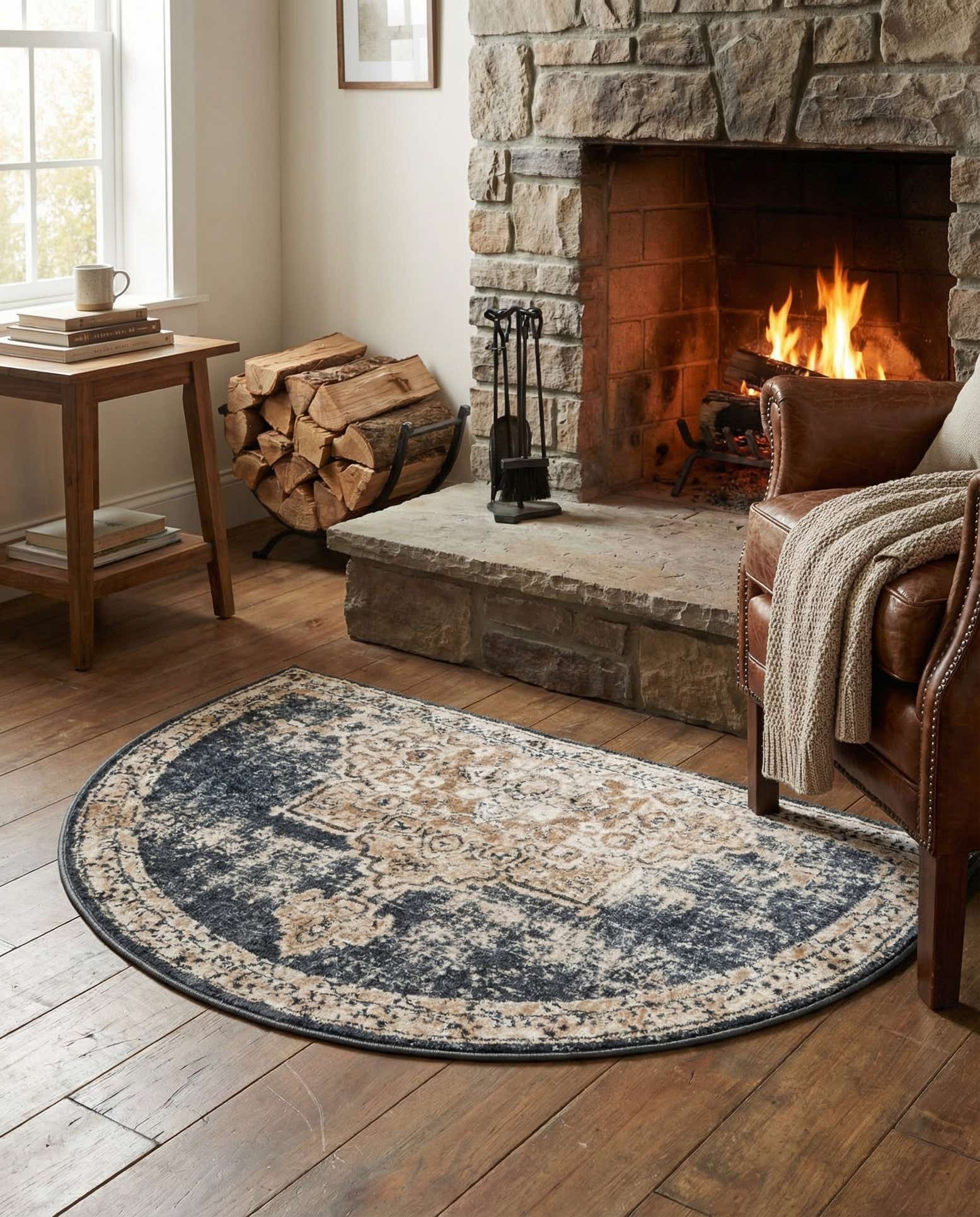 2' 7 x 4' Eliza Hearth Rug