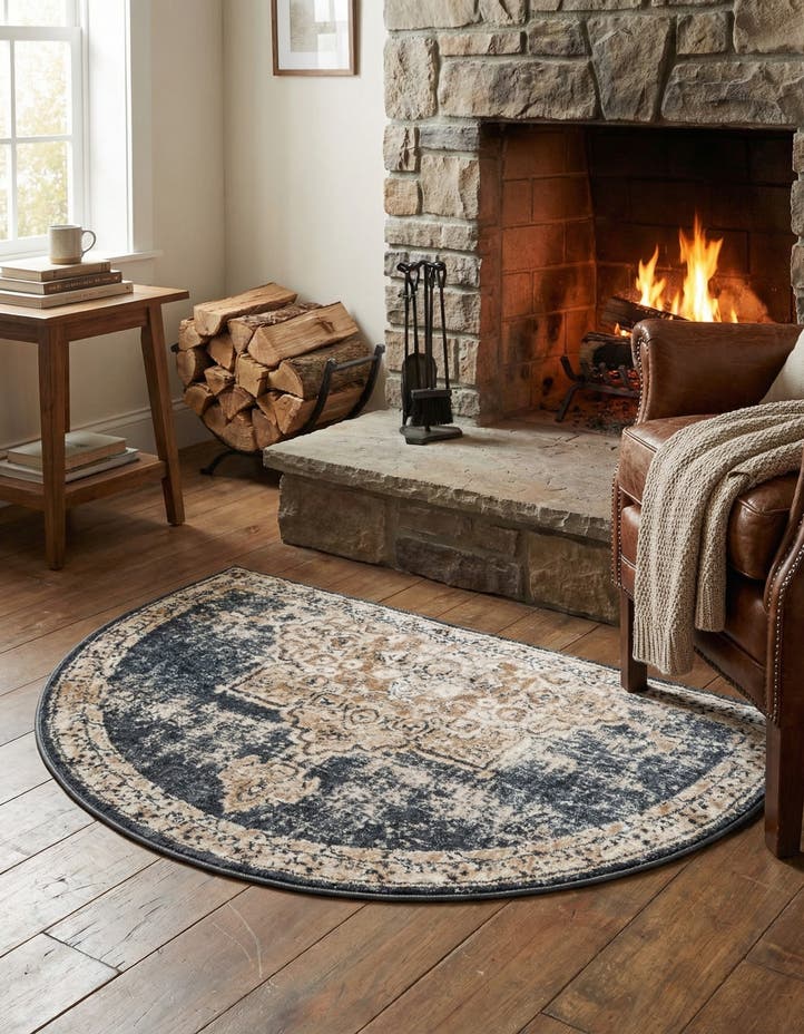 2' 7 x 4' Eliza Hearth Rug