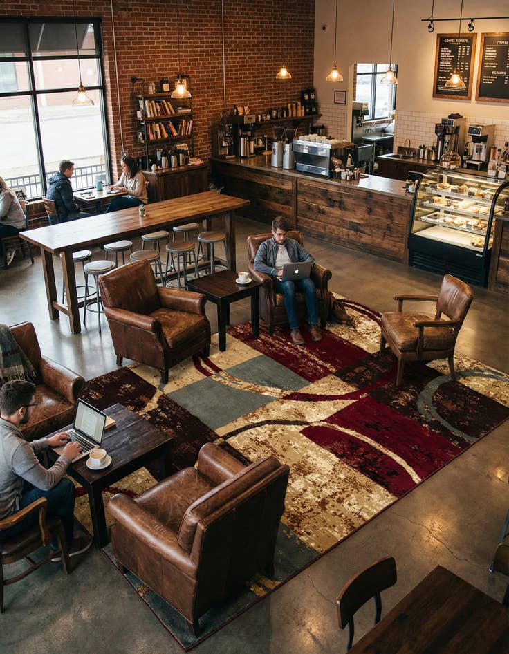 Detail image of 10' x 13' Coffee Shop Rug