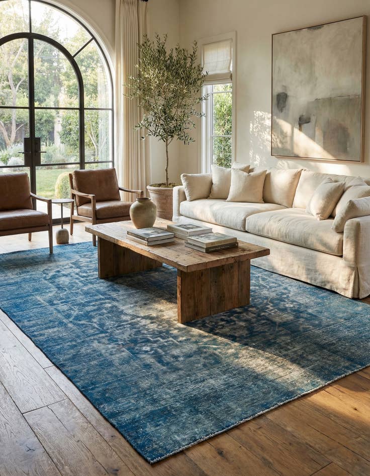 Detail image of 9' 2 x 11' 10  Hand Knotted Ultra Vintage Persian Wool Rug