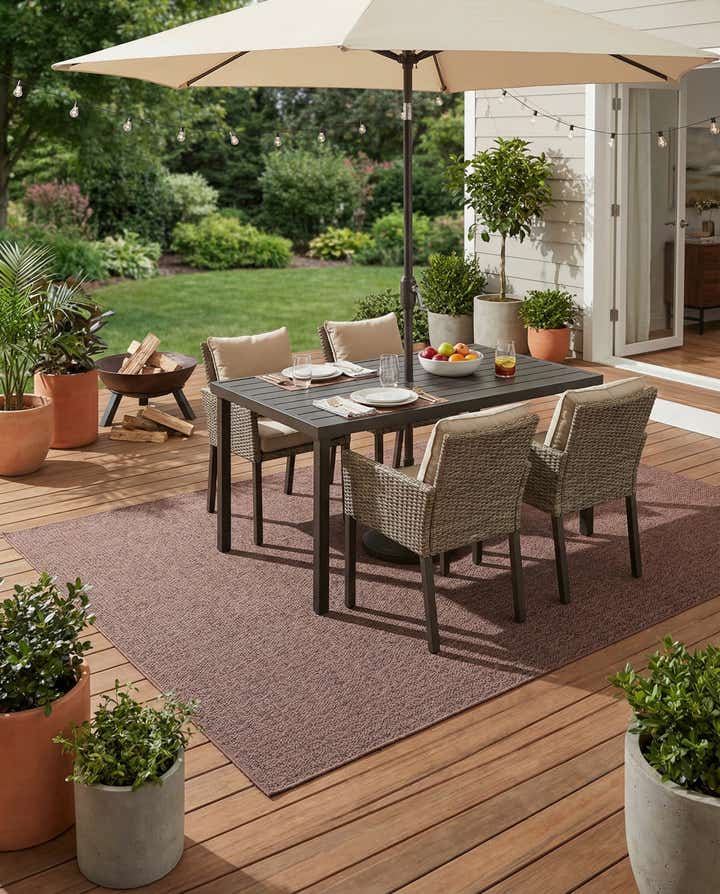 7' x 10' Easy-Clean Modern Indoor / Outdoor Rug