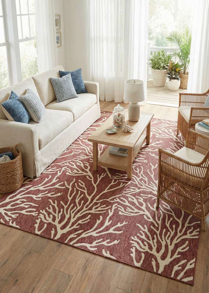 7' 10 x 10' Easy-Clean Coastal Indoor / Outdoor Rug