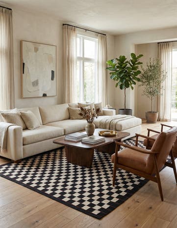 5' 8 x 7' 8 Hand Woven Kilim Modern Wool Rug