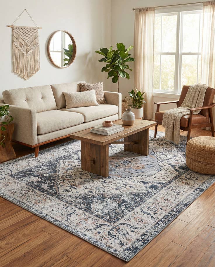 Detail image of 6' x 9' Washable Yara Rug