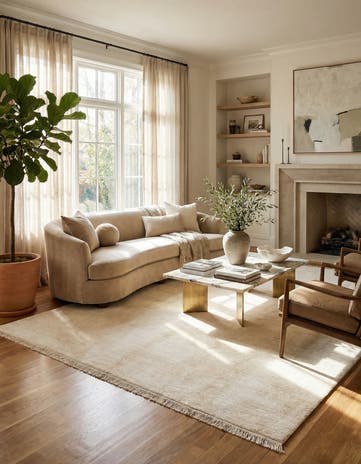 8' x 9' 10 Hand Knotted Darya Wool Rug