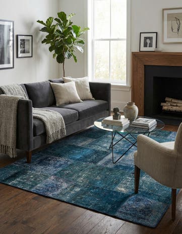 4' 11 x 6' 9 Hand Knotted Ultra Vintage Persian Wool Rug