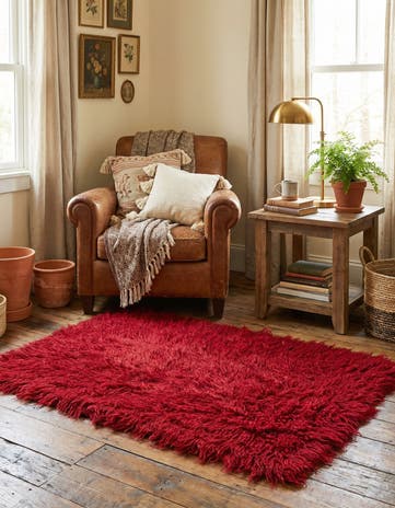 2' 7 x 4' 3 Hand Knotted Moroccan Wool Rug