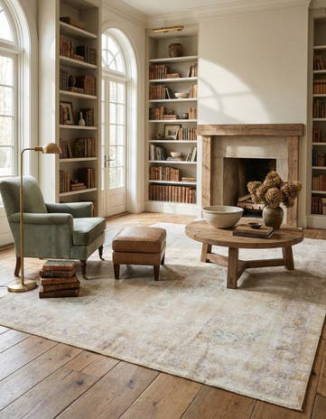 9' 3 x 12' 10 Hand Knotted Ultra Vintage Persian Wool Rug
