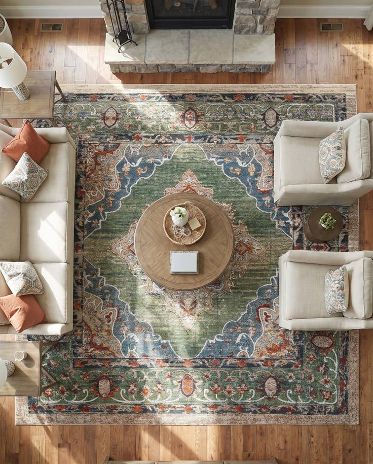 Detail image of 10' x 10' Isabella Square Rug