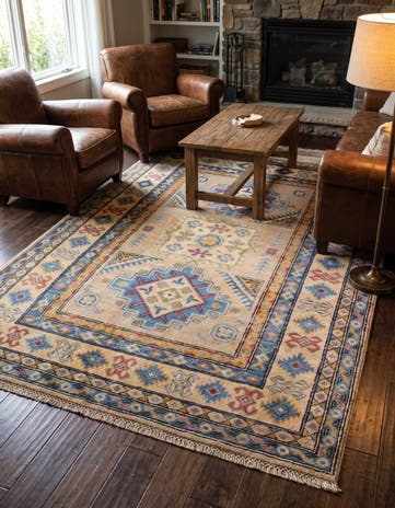 4' 1 x 6' Hand Knotted Kazak Rug