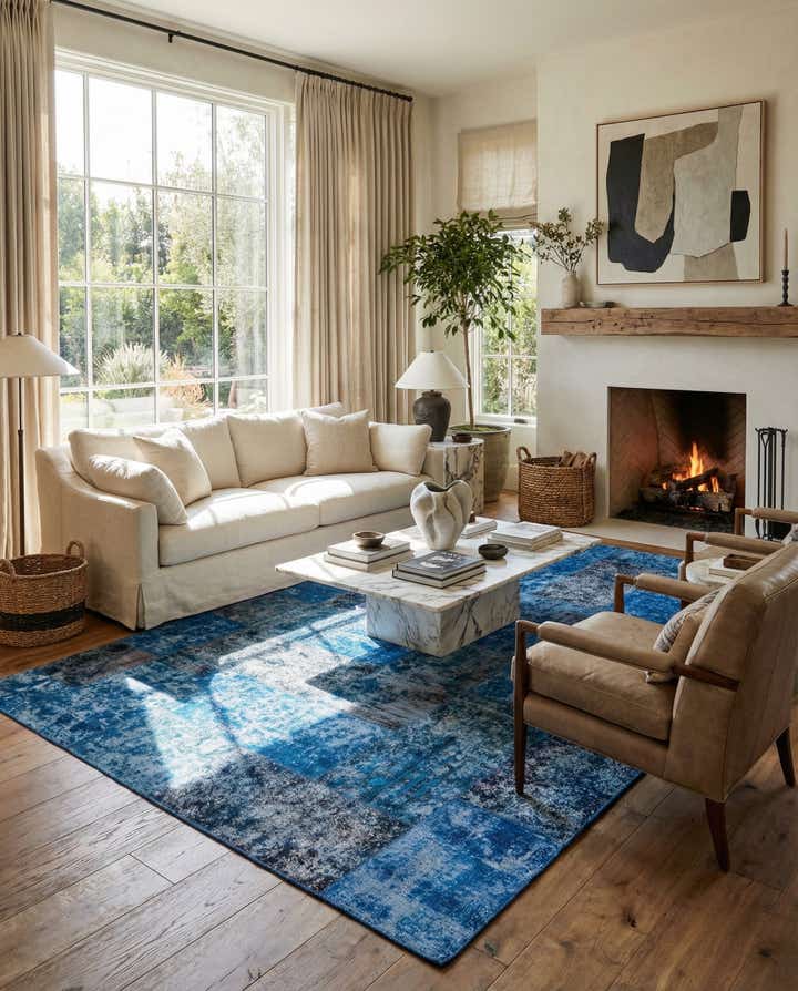 6' 8 x 10' 1 Hand Knotted Ultra Vintage Persian Wool Rug
