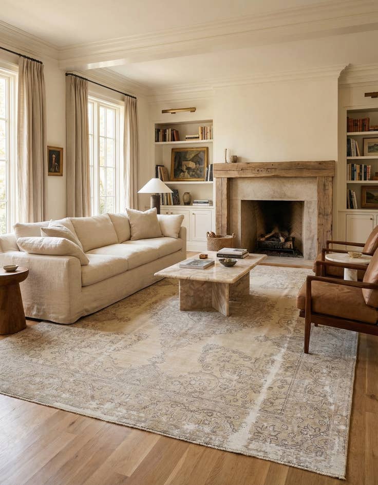 Detail image of  9' 7 x 12' 3  Hand Knotted Ultra Vintage Persian Wool Rug