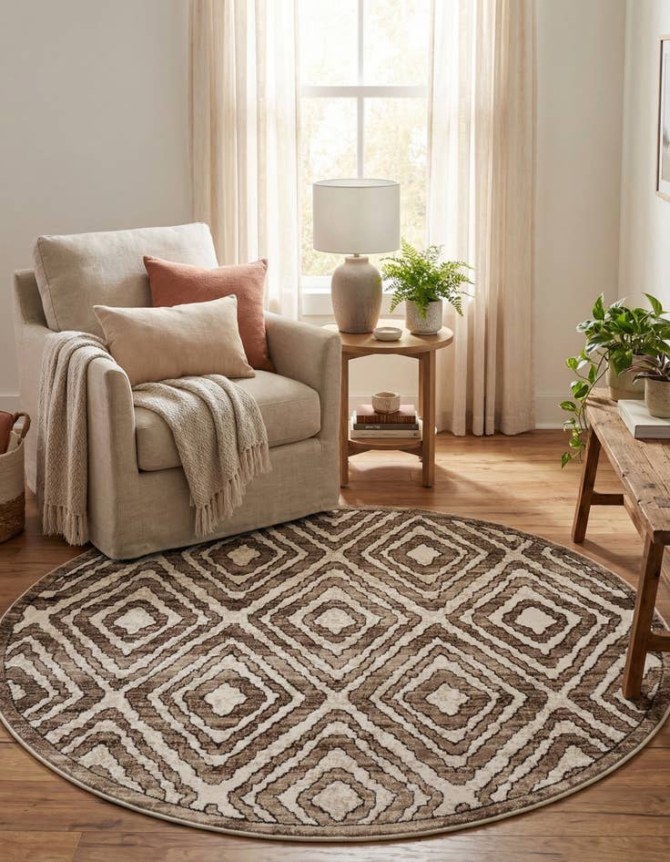 Detail image of 4' x 4' Hermitage Round Rug