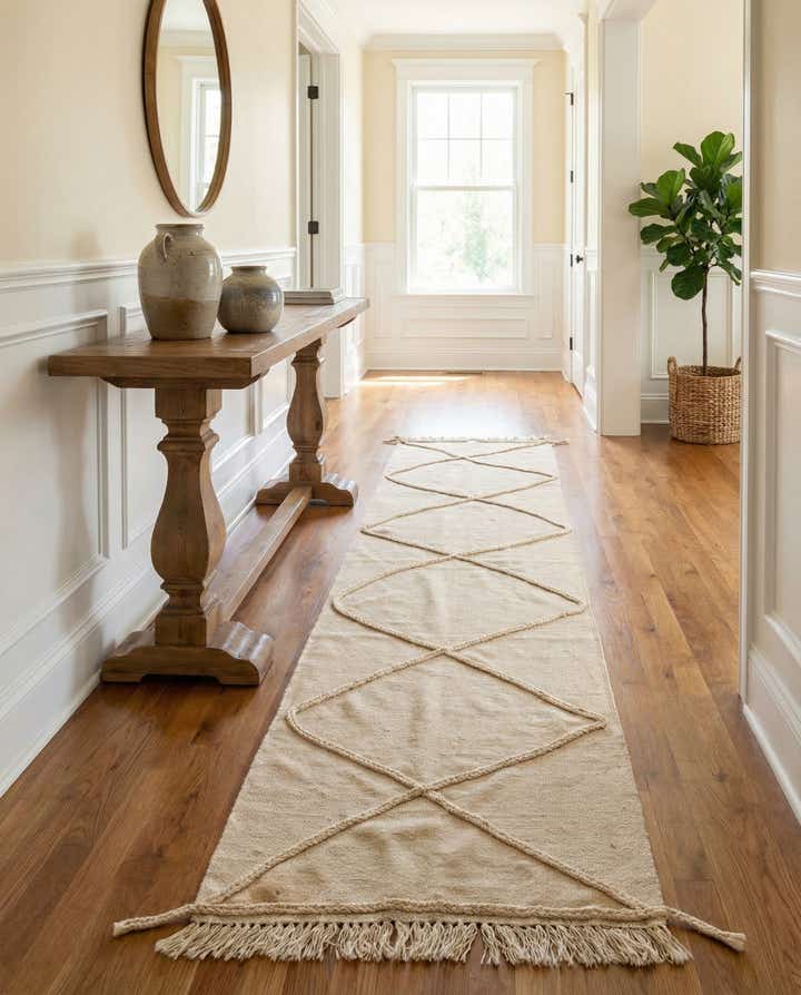 2' 6 x 10' Hand Woven Moroccan Wool Runner Rug