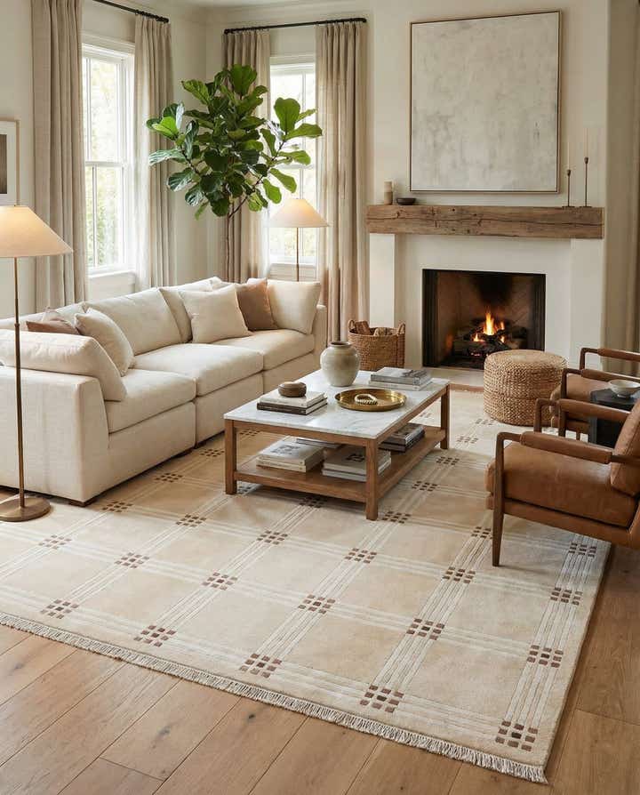 6' 7 x 9' 11 Hand Knotted Darya Wool Rug