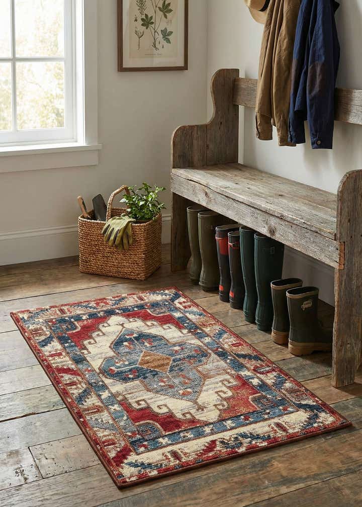 2' x 3' Easy-Clean Traditional Indoor / Outdoor Rug