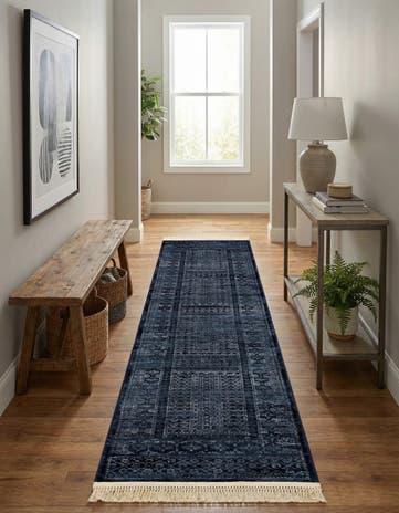 Blue Kennedy Runner Rug