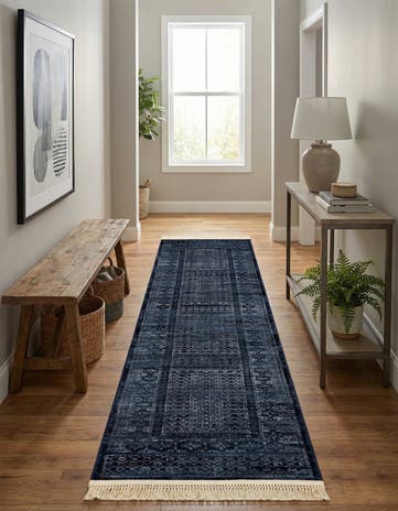Blue Kennedy Runner Rug