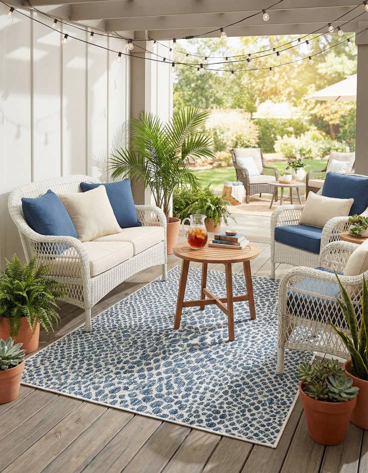 Detail image of 3' x 5' 3  Washable Jill Zarin Cape Town Indoor / Outdoor Rug