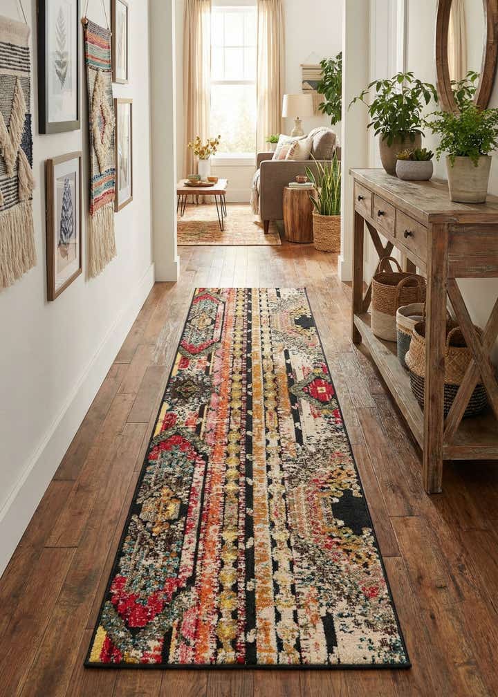 2' 7 x 12' Easy-Clean Casablanca Indoor / Outdoor Runner Rug