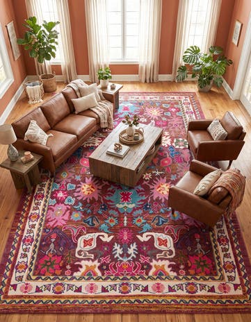 10' 6 x 16' 5 Washable Fleur Rug