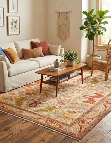 Beige Boutique Square Rug