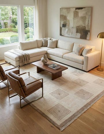 8' 2 x 11' 6 Hand Knotted Darya Wool Rug