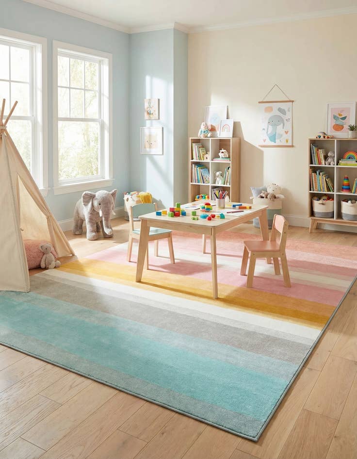 Detail image of 10' x 14' Whimsy Kids Rug