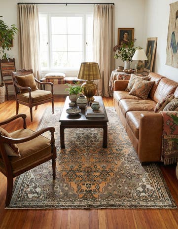 5' 2 x 8' 5 Hamedan Rug
