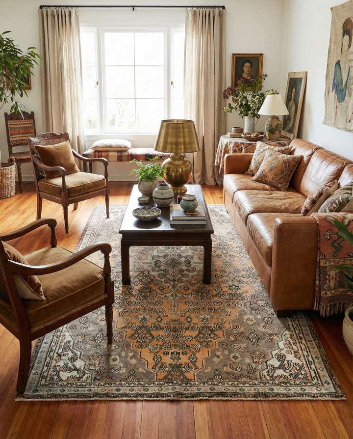 5' 2 x 8' 5 Hamedan Rug