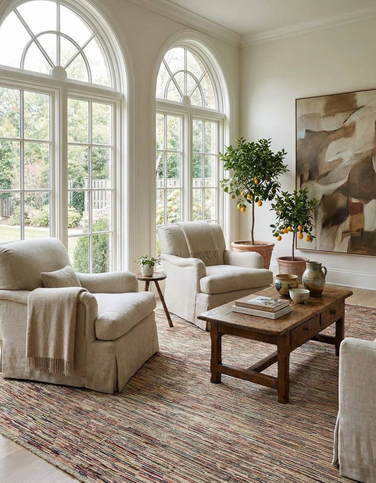 Detail image of 9' 2 x 11' 11  Hand Knotted Modern Ziegler Wool Rug