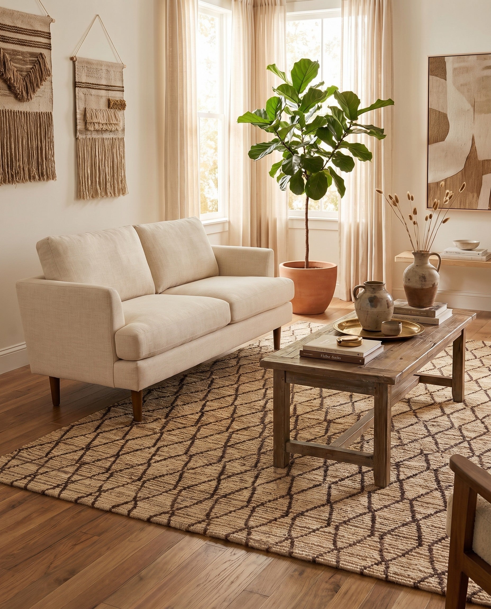 5' 2 x 6' 4 Hand Knotted Darya Wool Rug