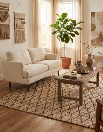 5' 2 x 6' 4 Hand Knotted Darya Wool Rug