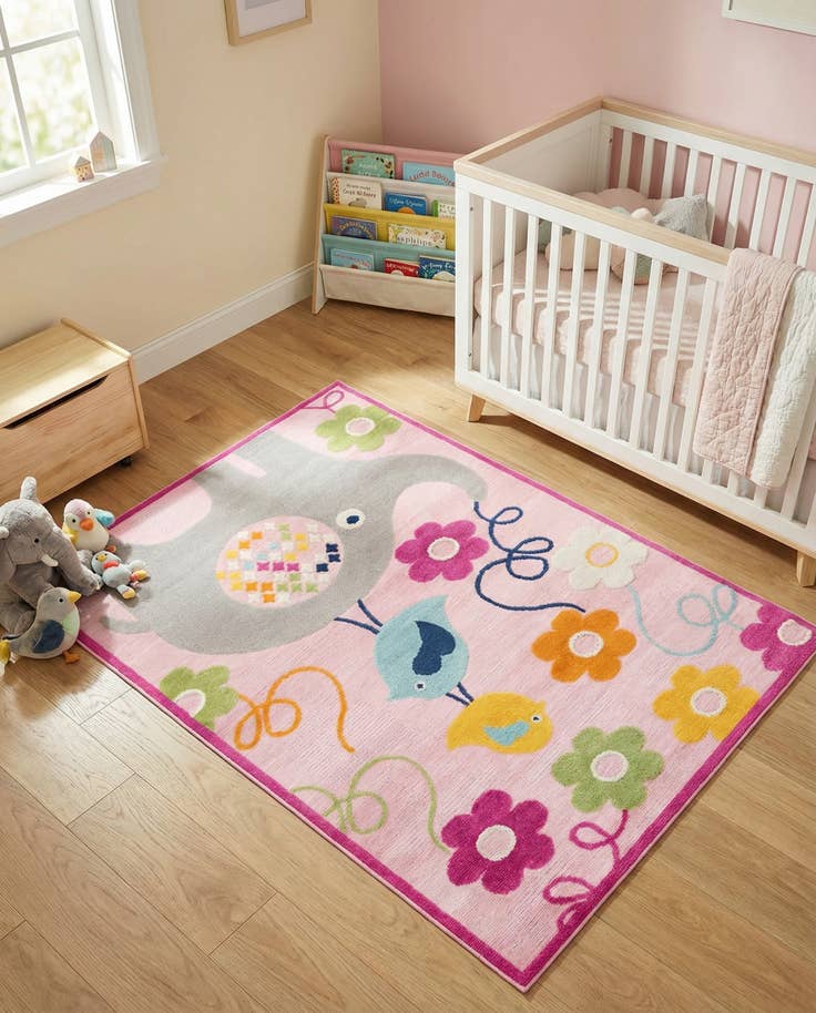 Detail image of 5' 3 x 7' 7 Easy-Clean Indoor / Outdoor Rug