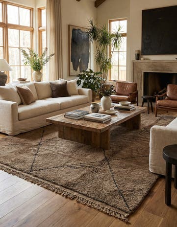 6' 8 x 10' Berber Rug