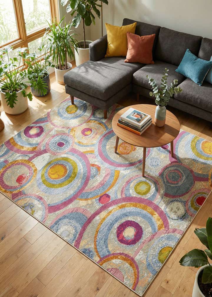 7' 10 x 10' Easy-Clean Modern Indoor / Outdoor Rug
