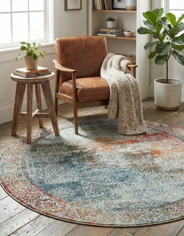 4' 3 x 4' 3 Santiago Round Rug