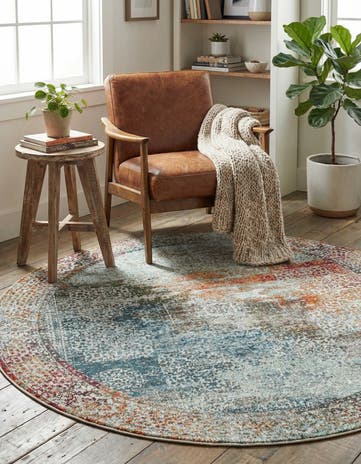 4' 3 x 4' 3 Santiago Round Rug