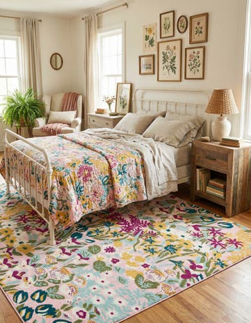 Pink Bloom Rug