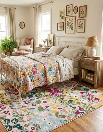 Pink Bloom Rug