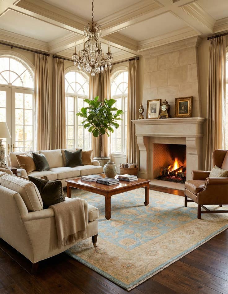 Detail image of  8' 5 x 11' 3 Kaizar Wool Rug