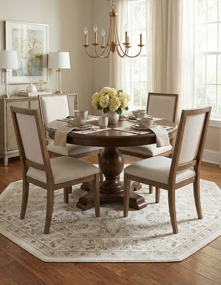 Detail image of 7' 10 x 7' 10 Charlotte Octagon Rug