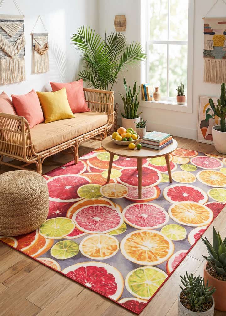 10' x 13' Easy-Clean Jill Zarin Caribbean Indoor / Outdoor Rug