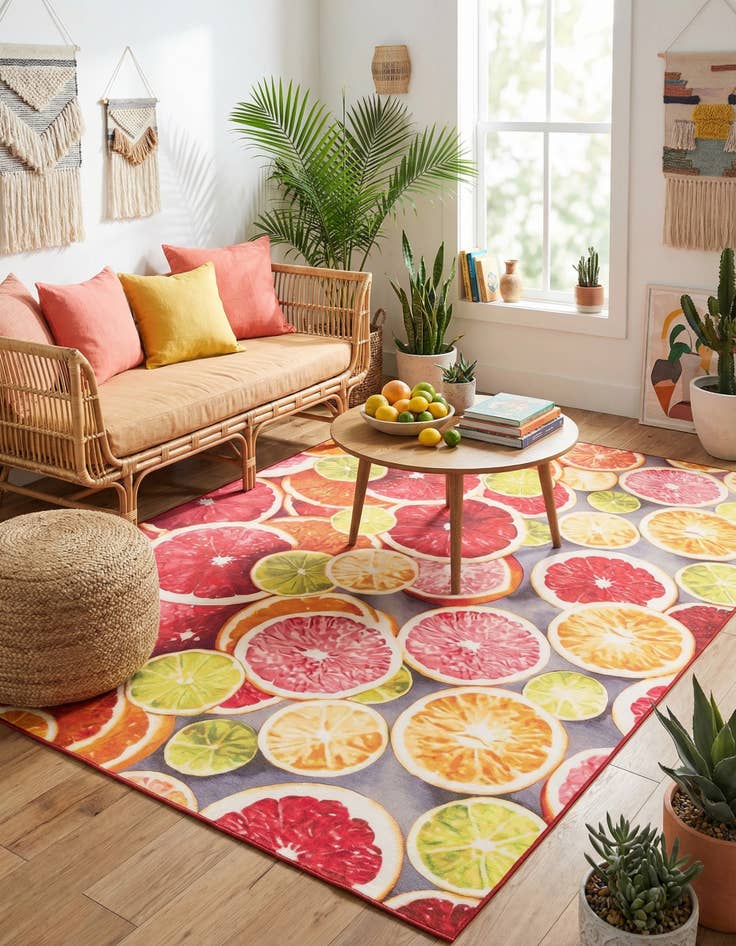 Detail image of 10' x 13' Easy-Clean Jill Zarin Caribbean Indoor / Outdoor Rug