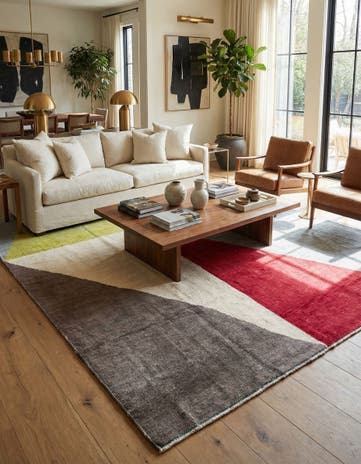 8' 9 x 12' 4 Hand Knotted Moroccan Wool Rug