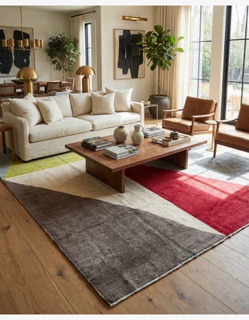8' 9 x 12' 4 Hand Knotted Moroccan Wool Rug