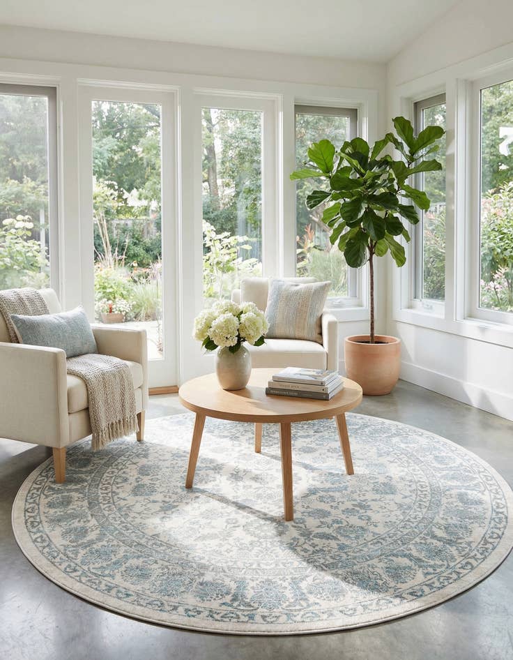 Detail image of 7' 10 x 7' 10 Uptown Central Park Round Rug