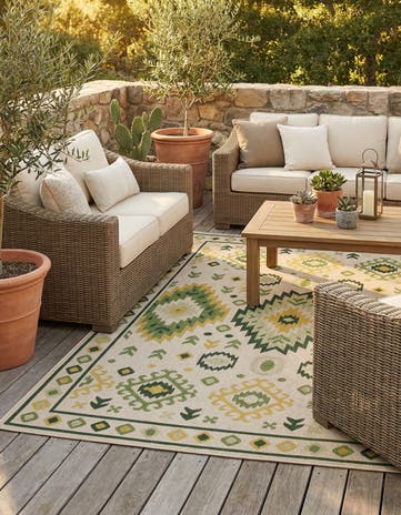 7' 10 x 10' Easy-Clean Baja Indoor / Outdoor Rug