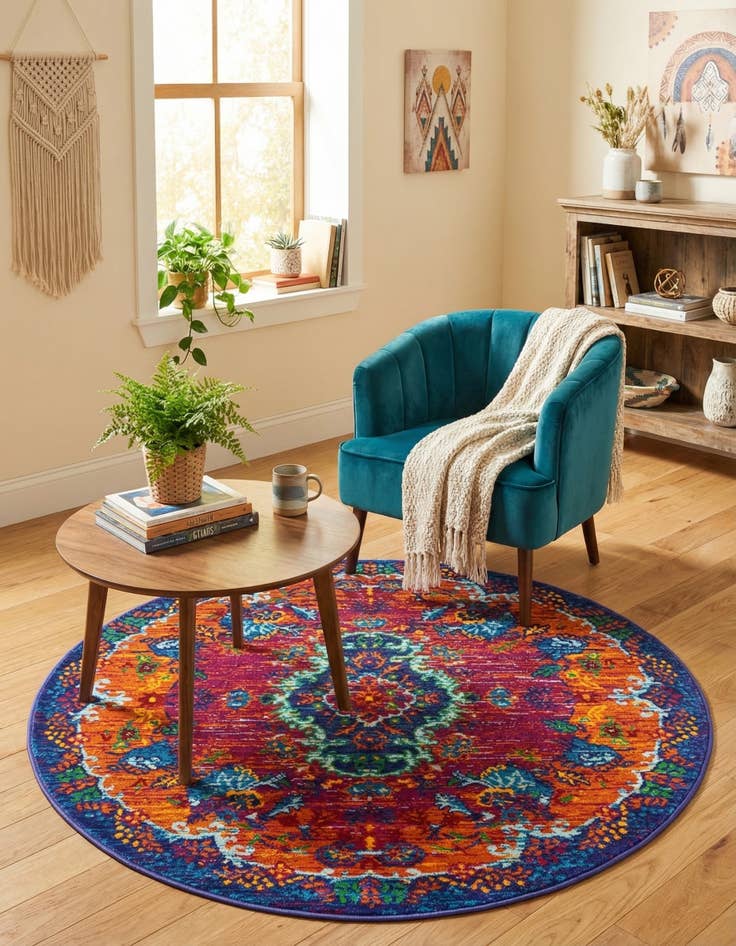 Detail image of 4' x 4' Calypso Round Rug